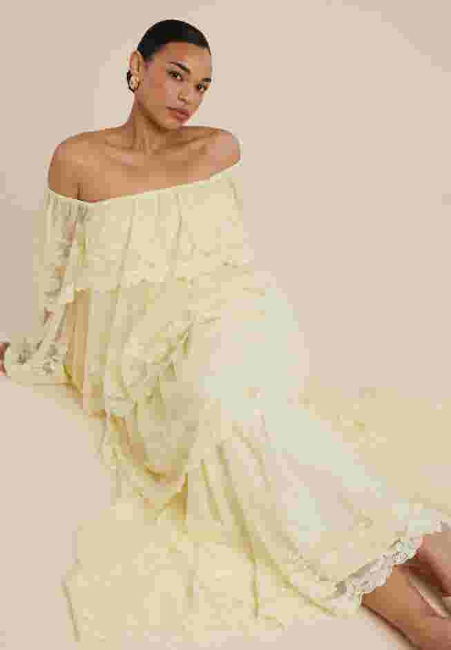 Tiered Lace Maxi Dress image number 0