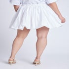 Mini Bubble Hem Skirt image number null