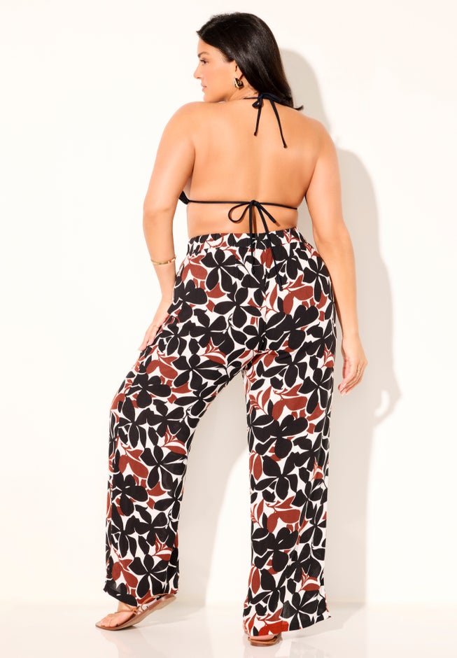 Elastic Waist Lounge Cover Up Pant image number 1