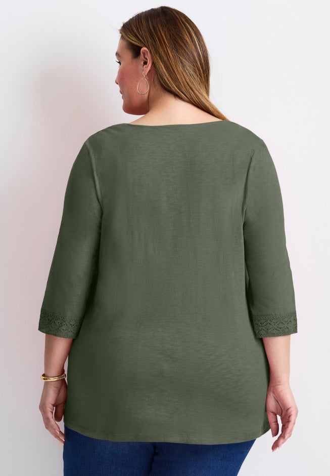 Crochet Trim Tunic image number 1