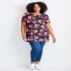 Button Detail Tunic Tee image number null