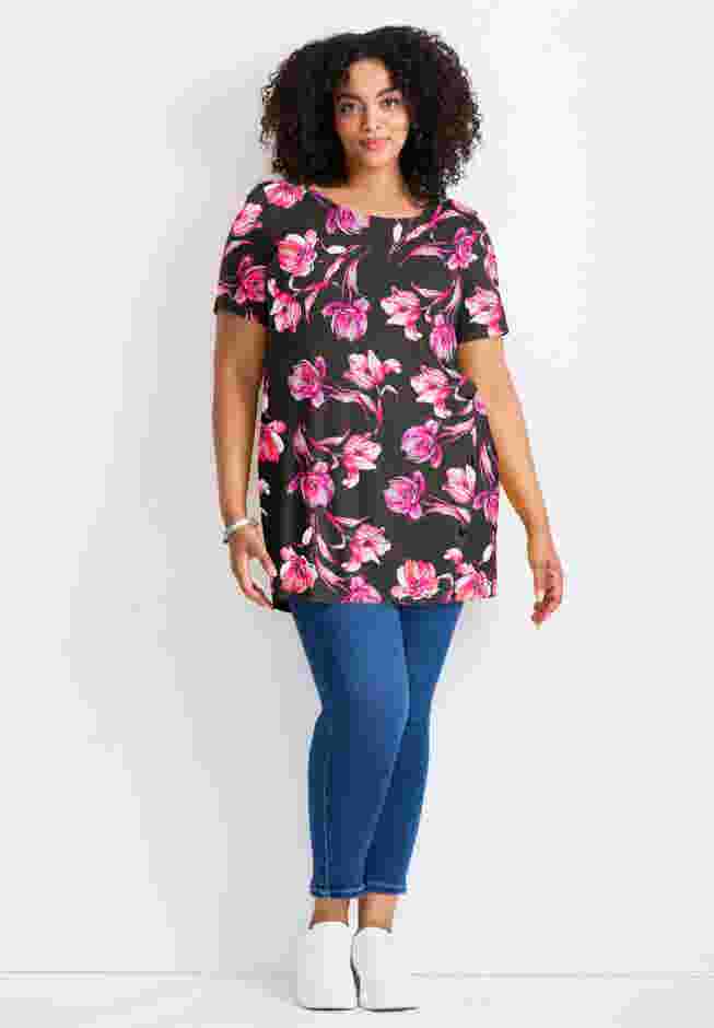 Button Detail Tunic Tee image number 0