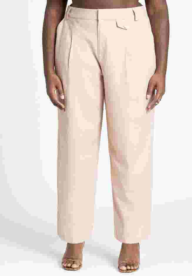 Pleat Detail Straight Leg Pant image number 1