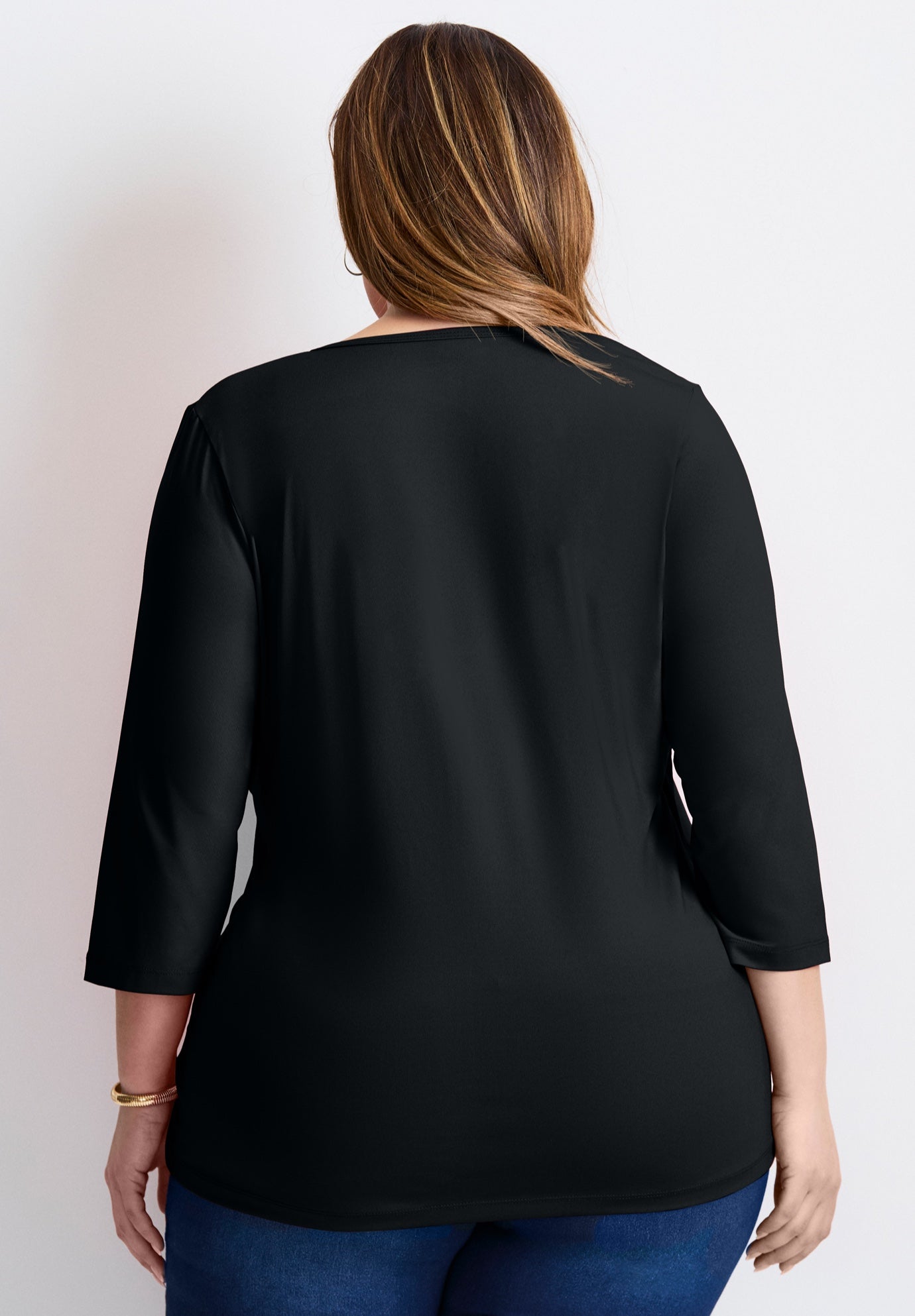 Side Ruched Faux Wrap Top image number 1