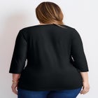 Side Ruched Faux Wrap Top image number null