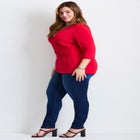 Side Ruched Faux Wrap Top image number null