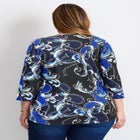 Side Ruched Faux Wrap Top image number null