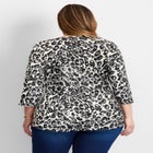 Side Ruched Faux Wrap Top image number null