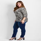 Side Ruched Faux Wrap Top image number null