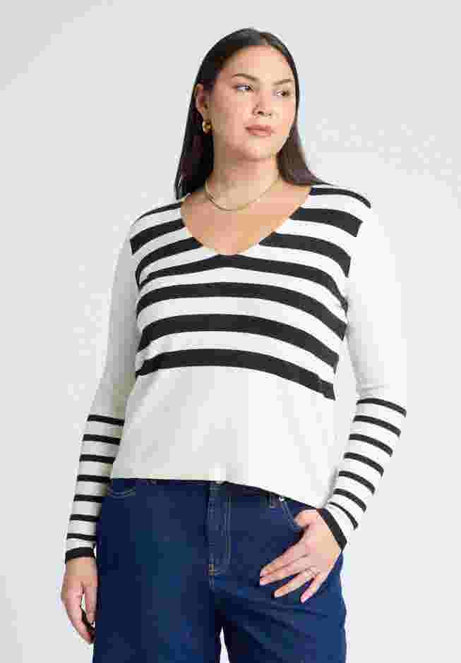 Abstract Striped Sweater image number 0