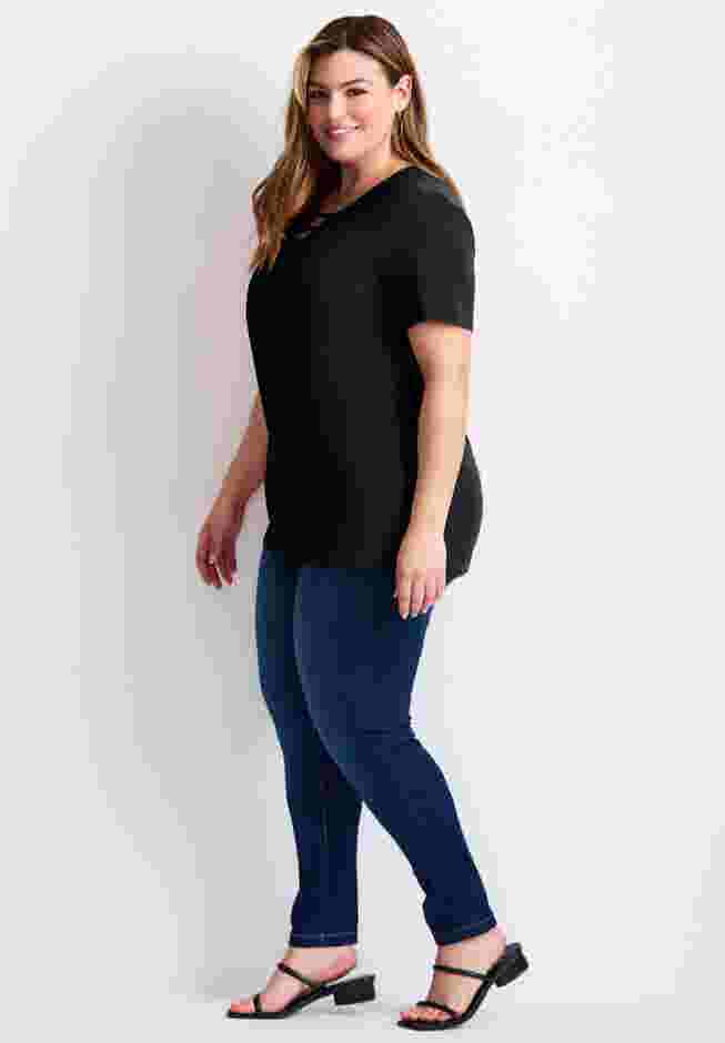 Triple Keyhole Short Sleeve Tee image number 2