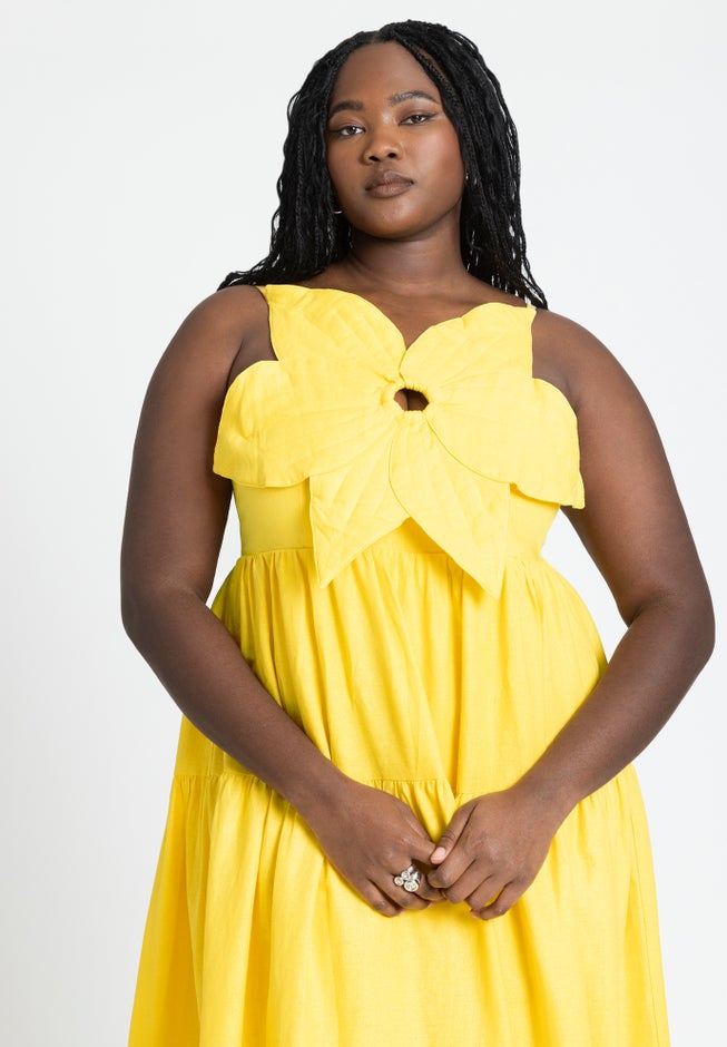 Flower Bustier Maxi Dress image number 2