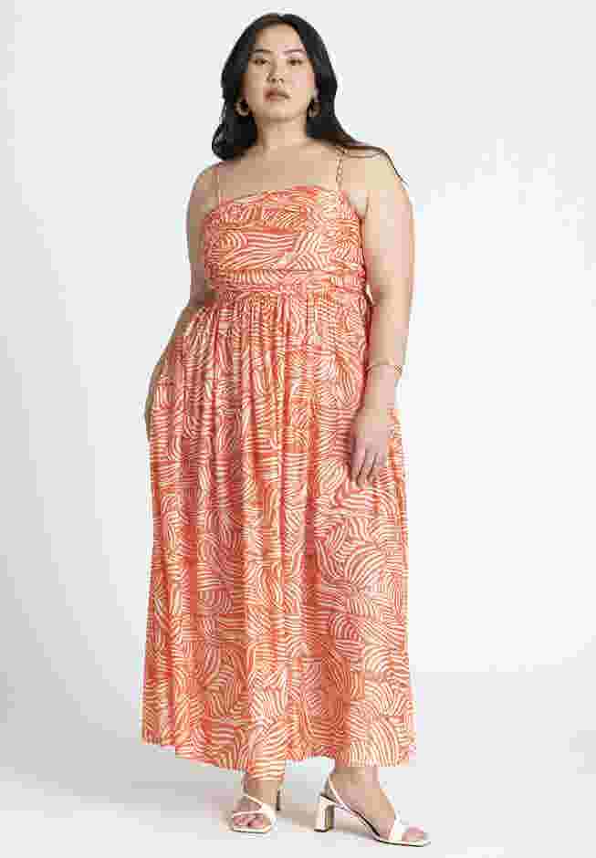 Shirred Bodice Flare Dress image number 3