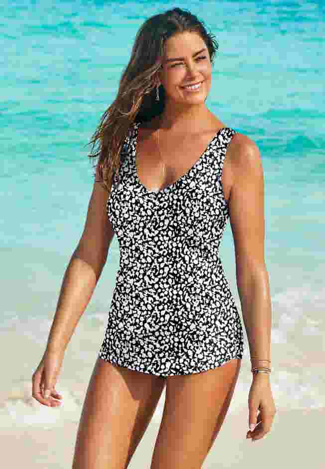 Sarong Front One Piece Swimsuit image number 0