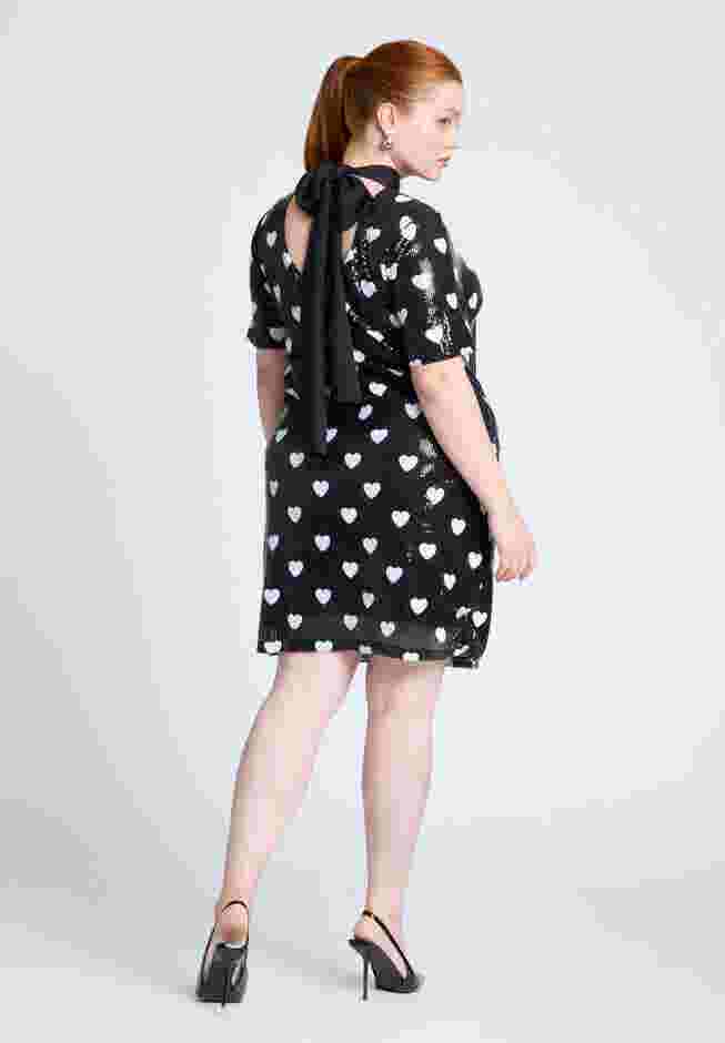 Mini Heart Sequin Dress image number 2