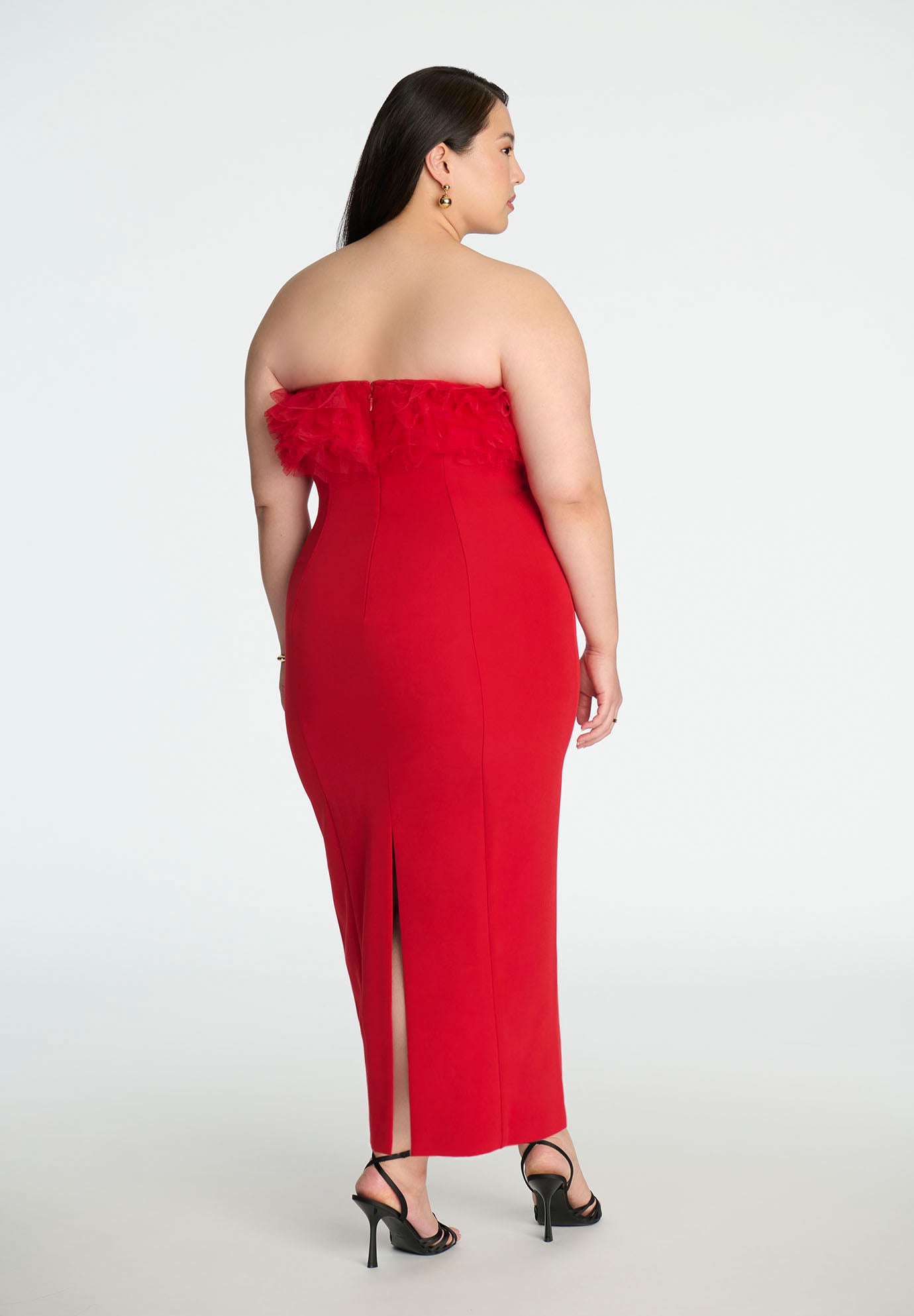 Tulle Bodice Column Dress image number 2