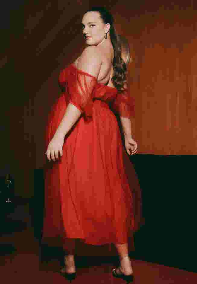 Puff Sleeve Tulle Flare Dress image number 0