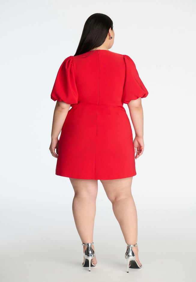 Rhinestone Heart Mini Dress image number null