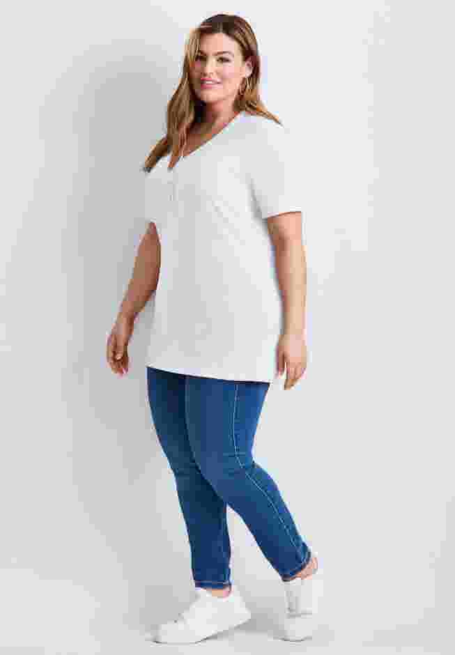 Short Sleeve Henley Tunic image number 2