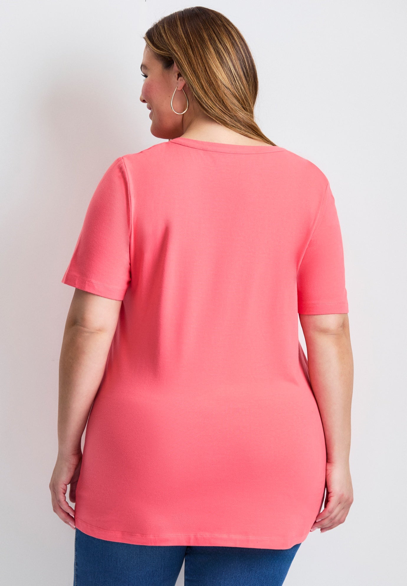 Short Sleeve Henley Tunic image number 1