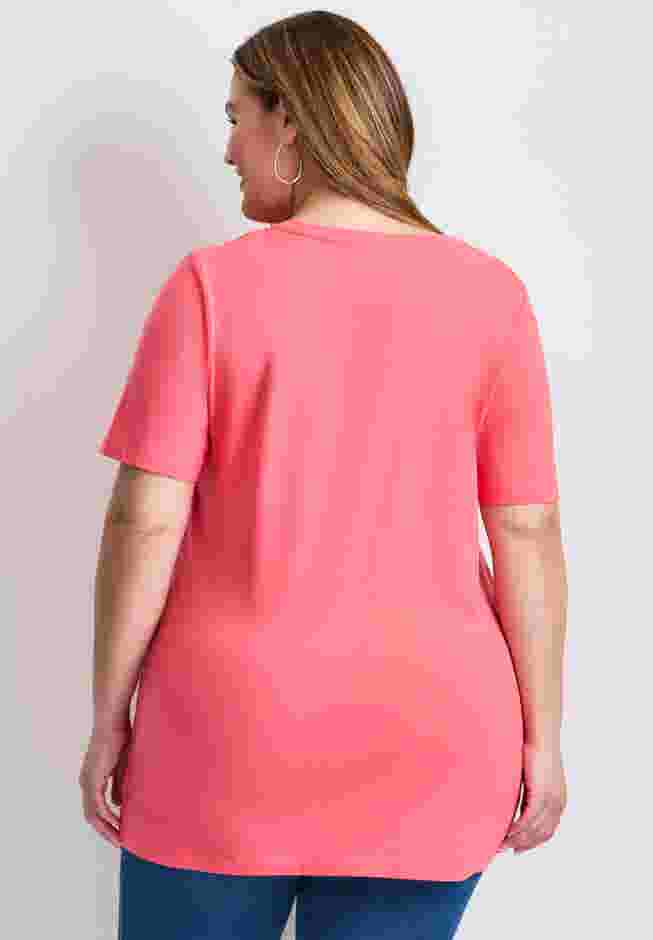 Short Sleeve Henley Tunic image number 1