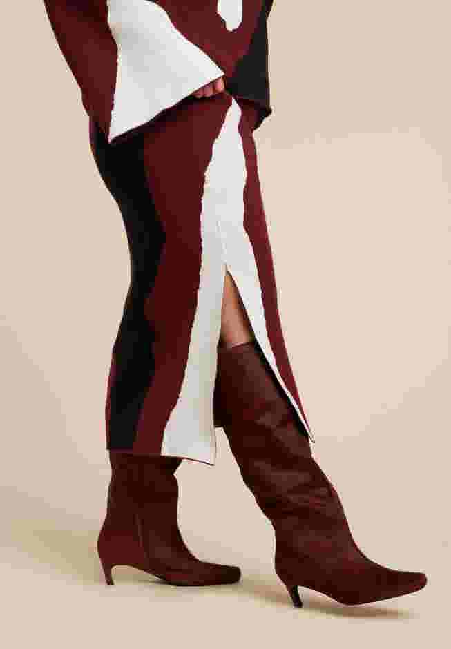 Calf Hair Kitten Heel Boot image number 1