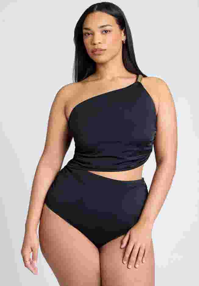 One Shoulder One Piece Swimsuit With Cutout image number 4