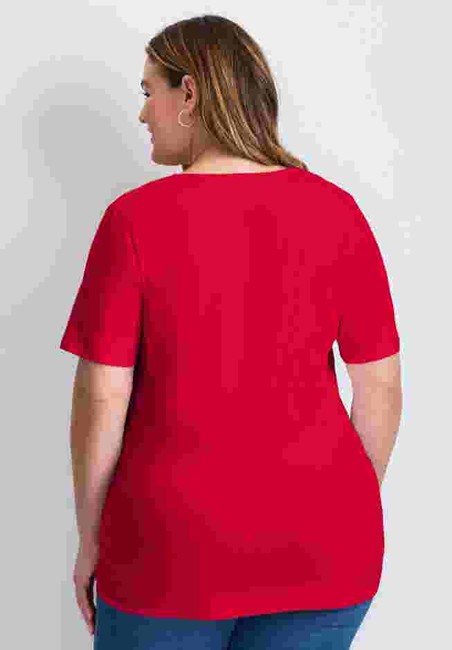 Lacing Detail Tunic Tee image number 1