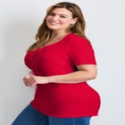 Lacing Detail Tunic Tee image number null