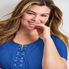 Lacing Detail Tunic Tee image number null