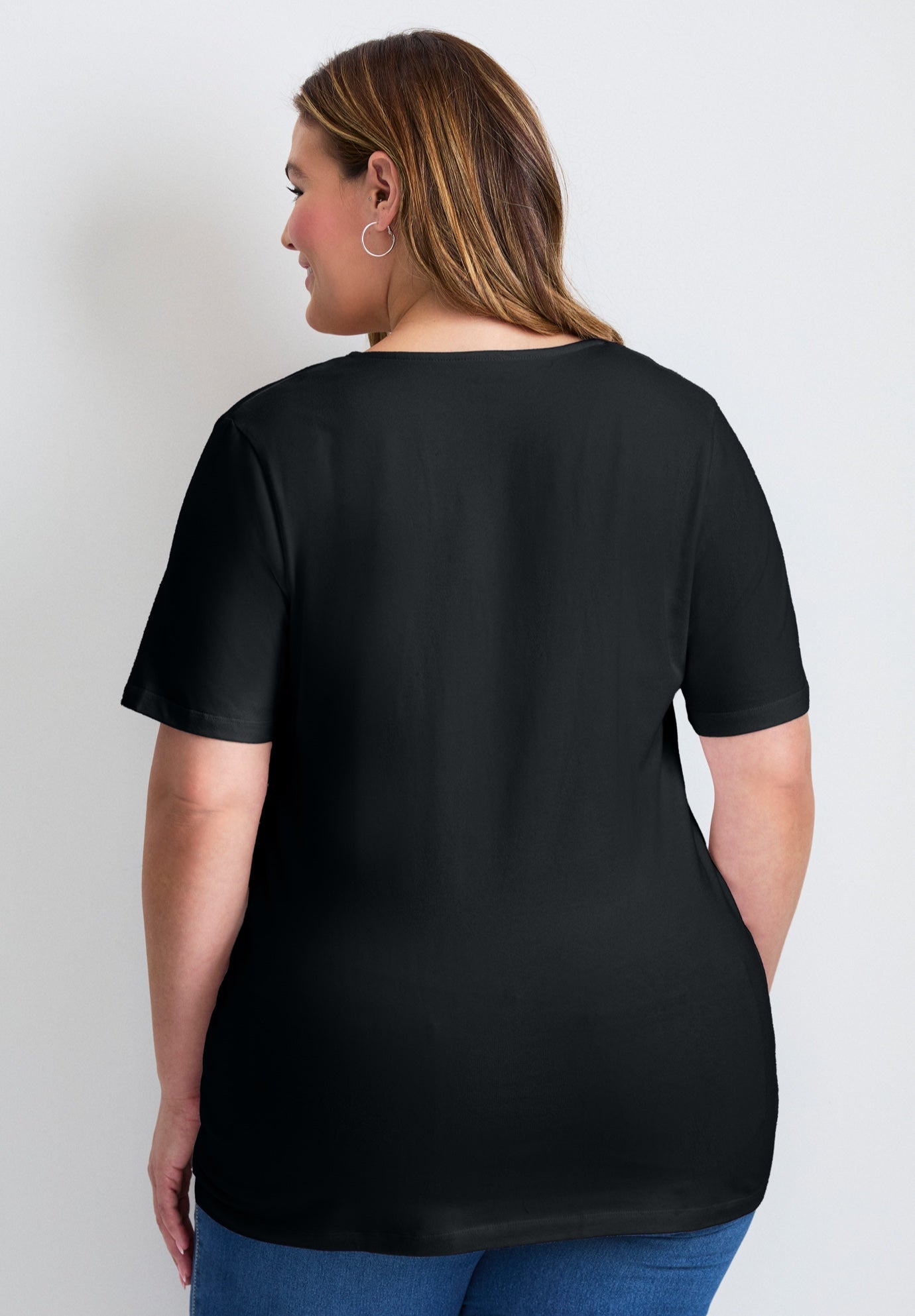 Lacing Detail Tunic Tee image number 1