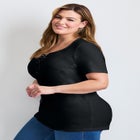 Lacing Detail Tunic Tee image number null