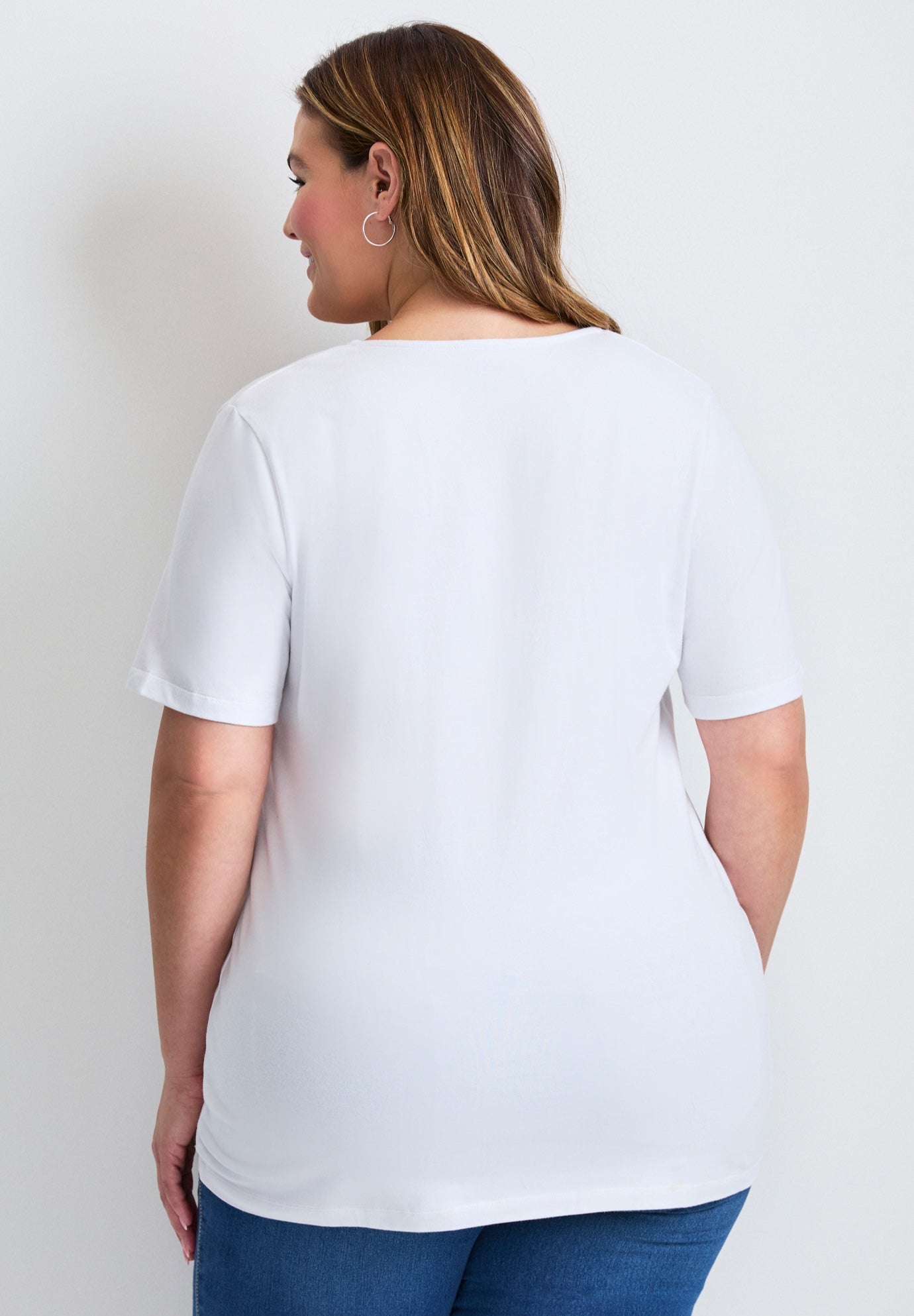 Lacing Detail Tunic Tee image number 1