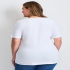 Lacing Detail Tunic Tee image number null