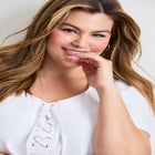 Lacing Detail Tunic Tee image number null