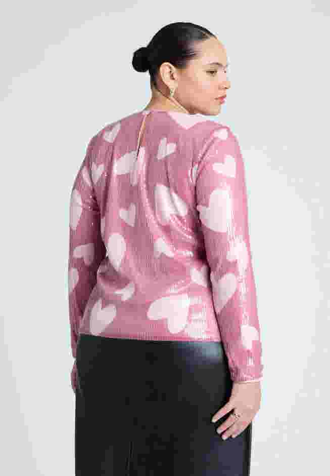 Sequin Heart Top image number 1