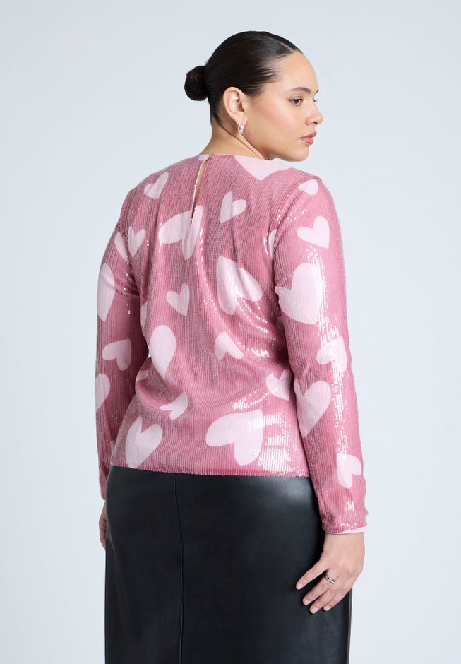 Sequin Heart Top image number null
