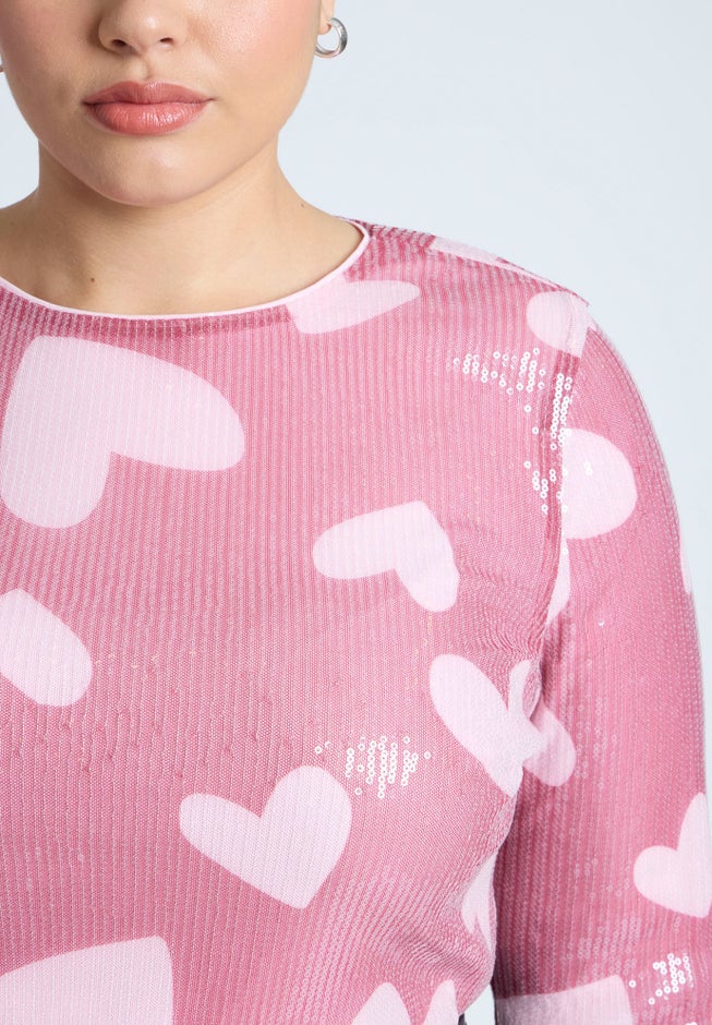 Sequin Heart Top image number null