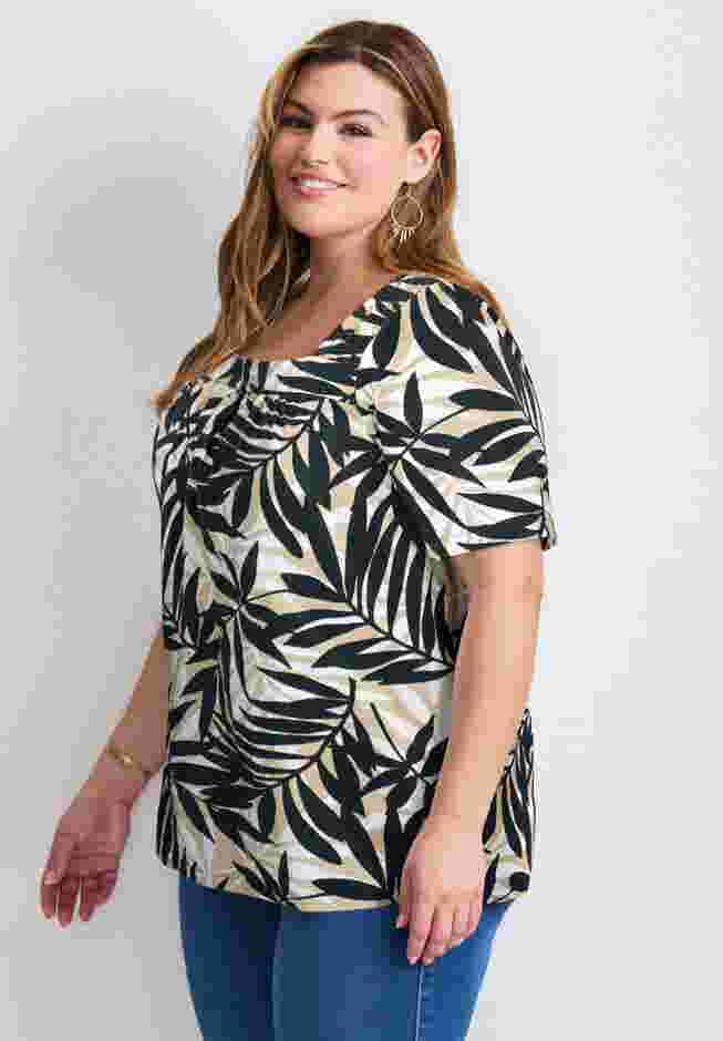 Smocked Squareneck Top image number 2