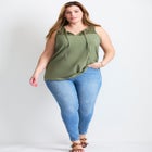 Lace Yoke Detail Tank image number null