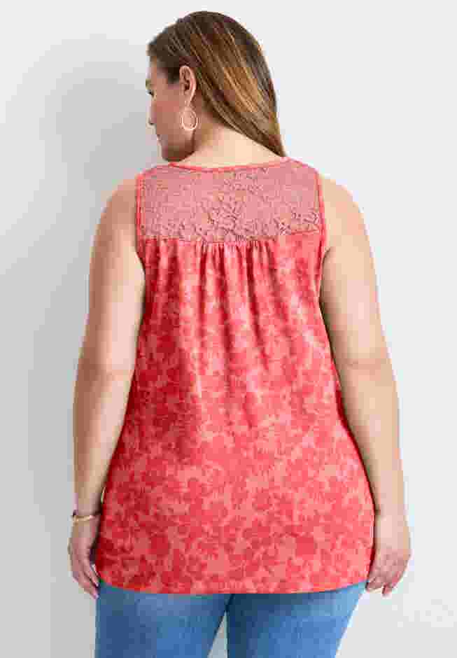 Lace Yoke Detail Tank image number 1
