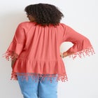  Crochet Fringe Trim Tunic image number null
