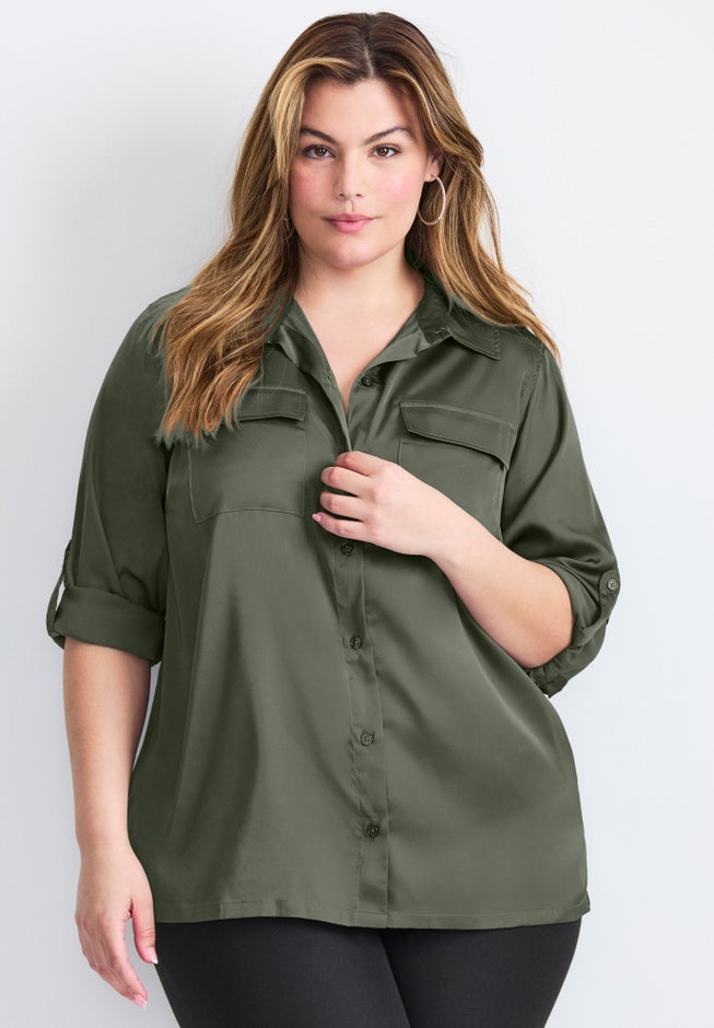 Sateen Utility Shirt image number 3