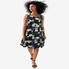 Sleeveless Knit Fit and Flare Knit Dress image number null