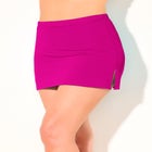 Side Slit Swim Skirt With Built-In Brief image number null