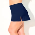 Side Slit Swim Skirt With Built-In Brief image number null