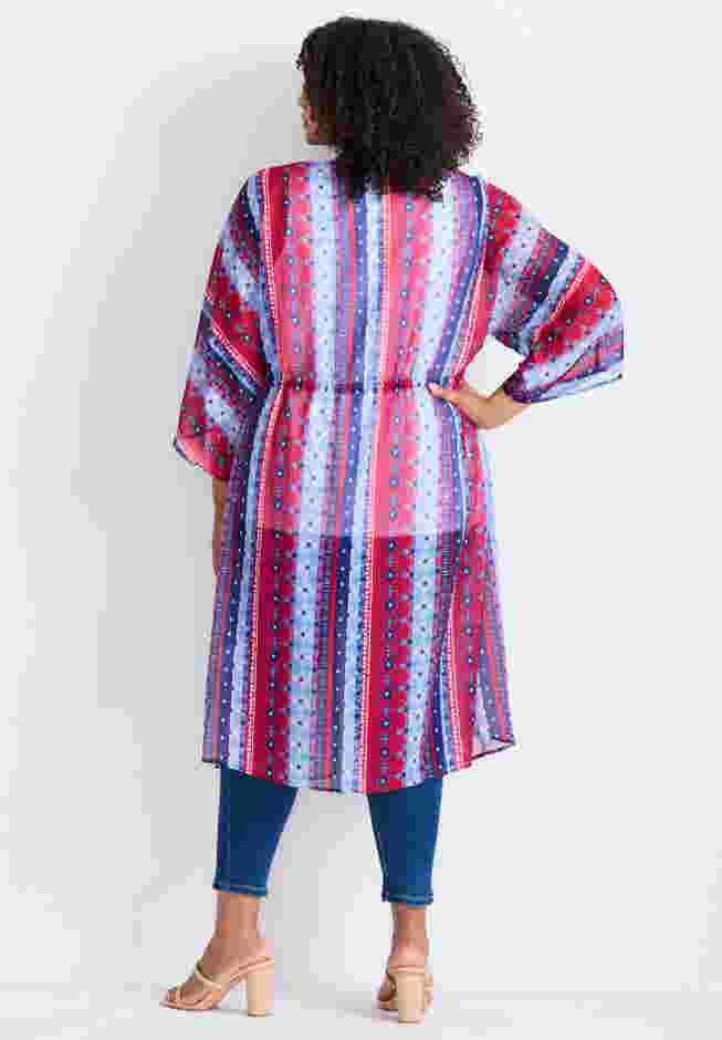 Tie-Front Duster Kimono image number 1