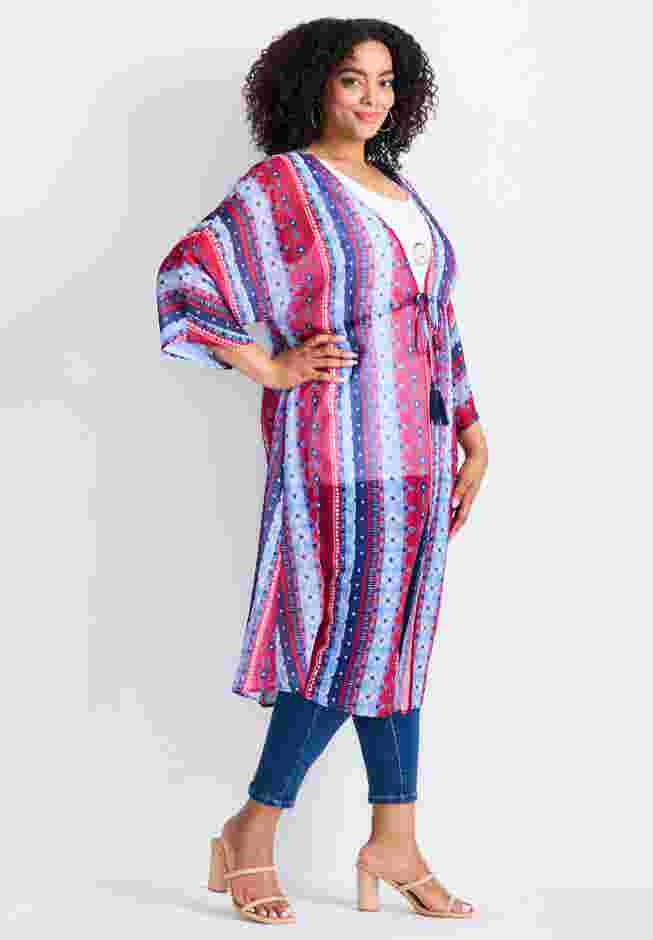 Tie-Front Duster Kimono image number 2