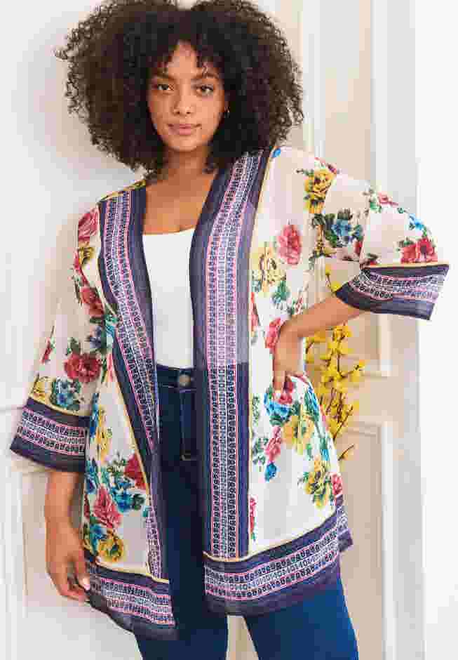 Bell Sleeve Kimono image number 5