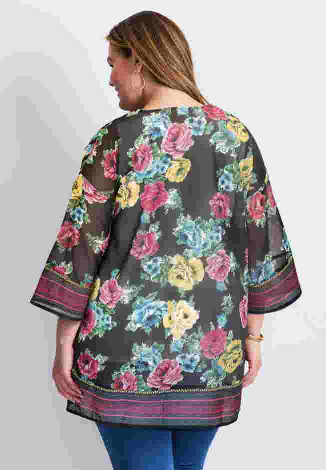Bell Sleeve Kimono image number 1